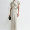 Slouch waist dress pearl