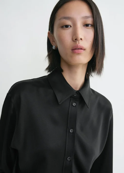 Slouch waist shirt black