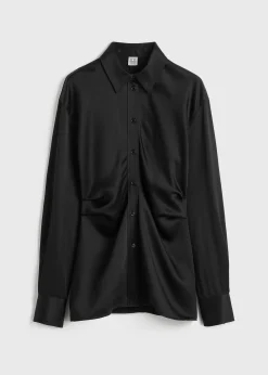 Slouch waist shirt black