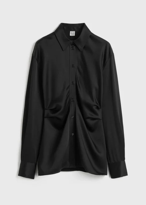 Slouch waist shirt black
