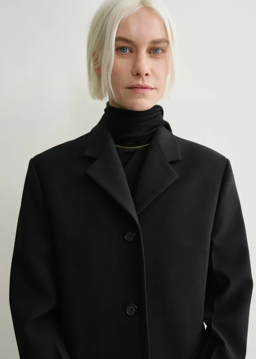 Straight blazer black