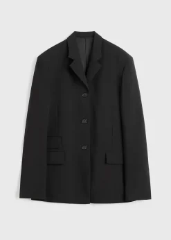 Straight blazer black