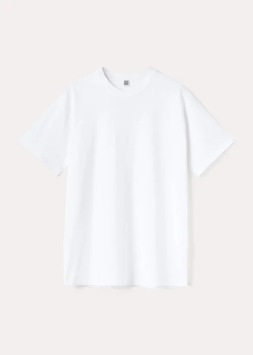 Straight cotton tee off-white