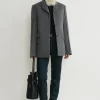 Straight jacket grey mélange