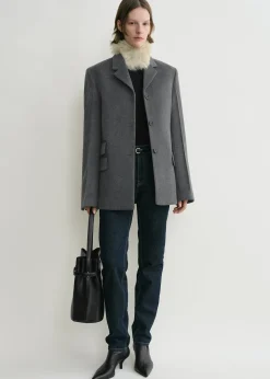 Straight jacket grey mélange