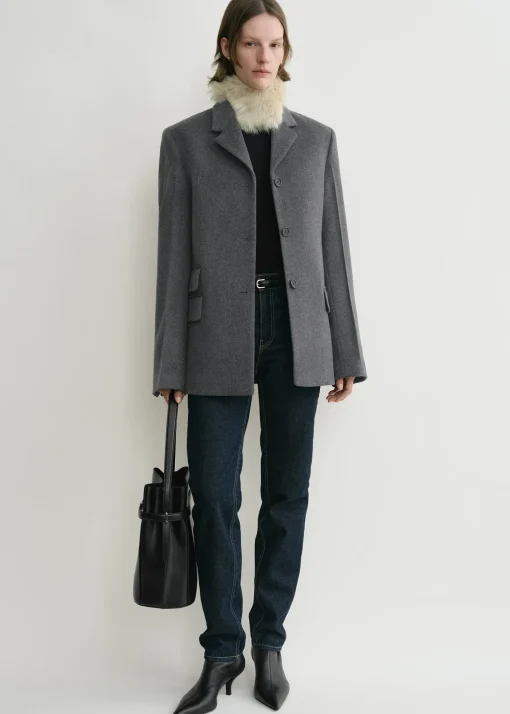 Straight jacket grey mélange