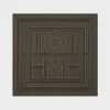 Striped monogram silk scarf black