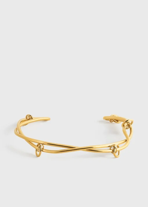 Swirl collar gold