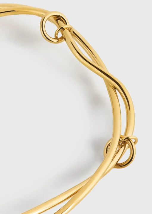 Swirl collar gold