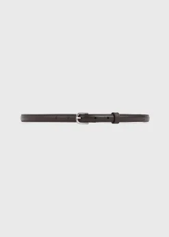 Thin leather belt bark