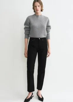 Twisted seam denim black