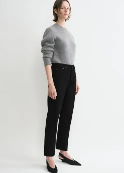 Twisted seam denim black