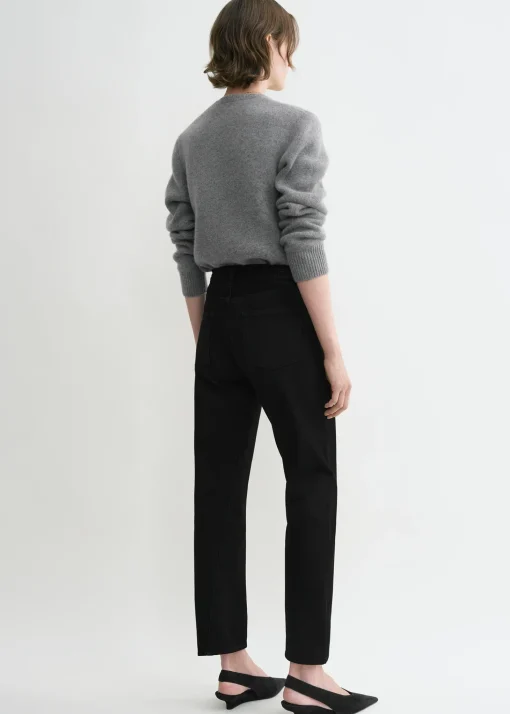 Twisted seam denim black