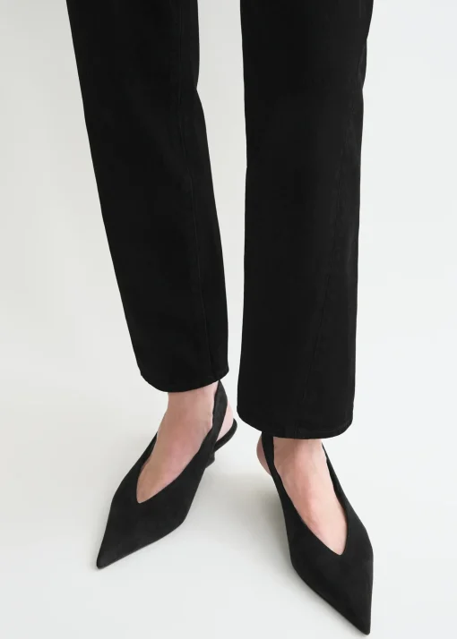 Twisted seam denim black