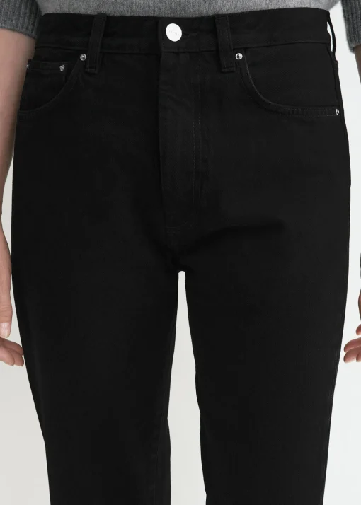Twisted seam denim black