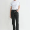 Twisted seam denim grey