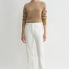 Twisted seam denim off-white
