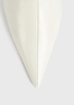 Wedge-heel Naplack boots bleached sand