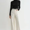 Wide leg denim ecru