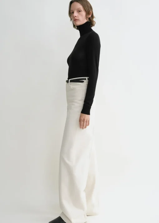 Wide leg denim ecru