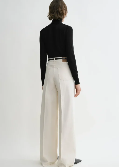 Wide leg denim ecru