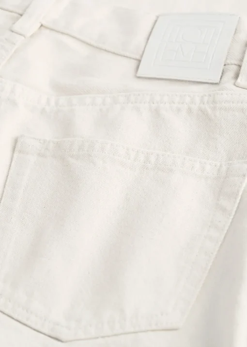 Wide leg denim ecru