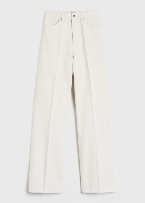 Wide leg denim ecru