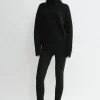 Zip leggings black
