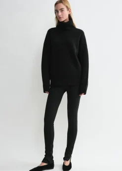 Zip leggings black