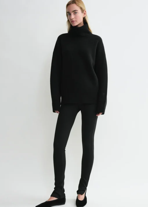 Zip leggings black
