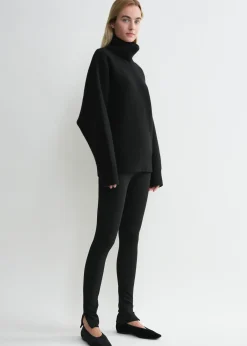 Zip leggings black