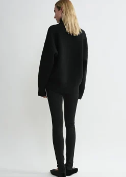 Zip leggings black