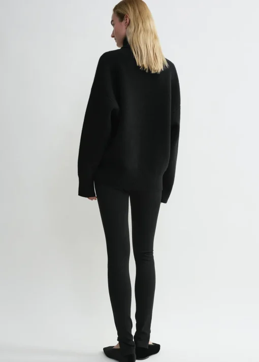 Zip leggings black