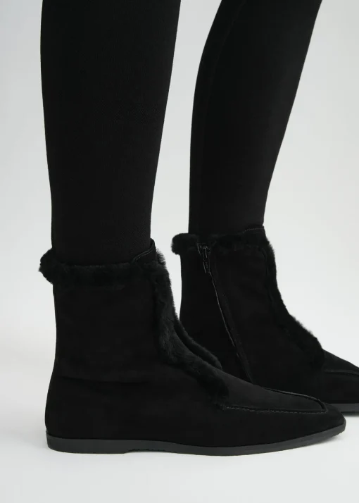 Zipped winter boots black